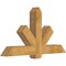 Ekena Millwork Kennewick Rough Sawn Timber Gable Bracket, Western Red Cedar, 60"W x 32"H x 6"D x 6"F, 13/12 Pitch GBW060X32X0606KEN00RWR - alternate 5